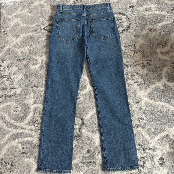 Reformation The Liza High Rise Straight Jeans in Laguna Wash - Picture 9 of 14